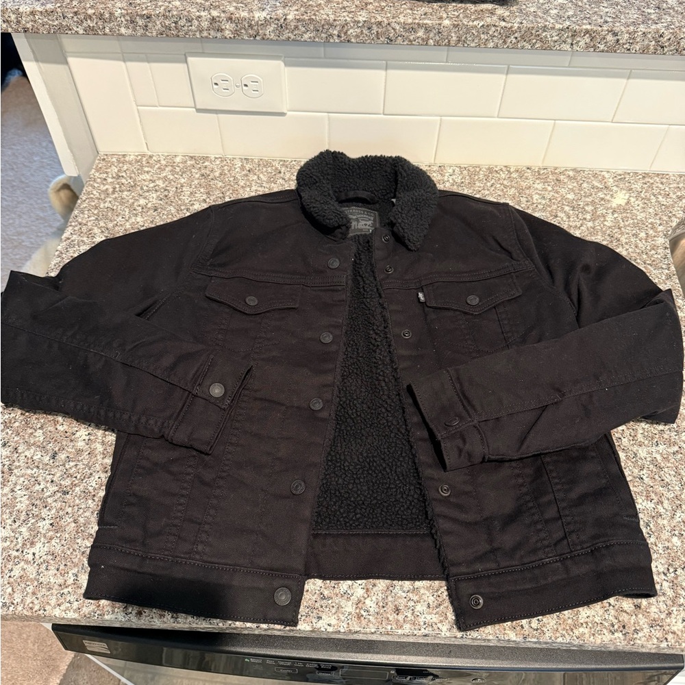 Levi's Black Sherpa Jacket